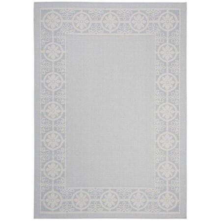 Safavieh 4 x 6 ft. Bermuda 800 Power-Loomed Rectangle Rug Light Blue & Ivory BMU815M-4